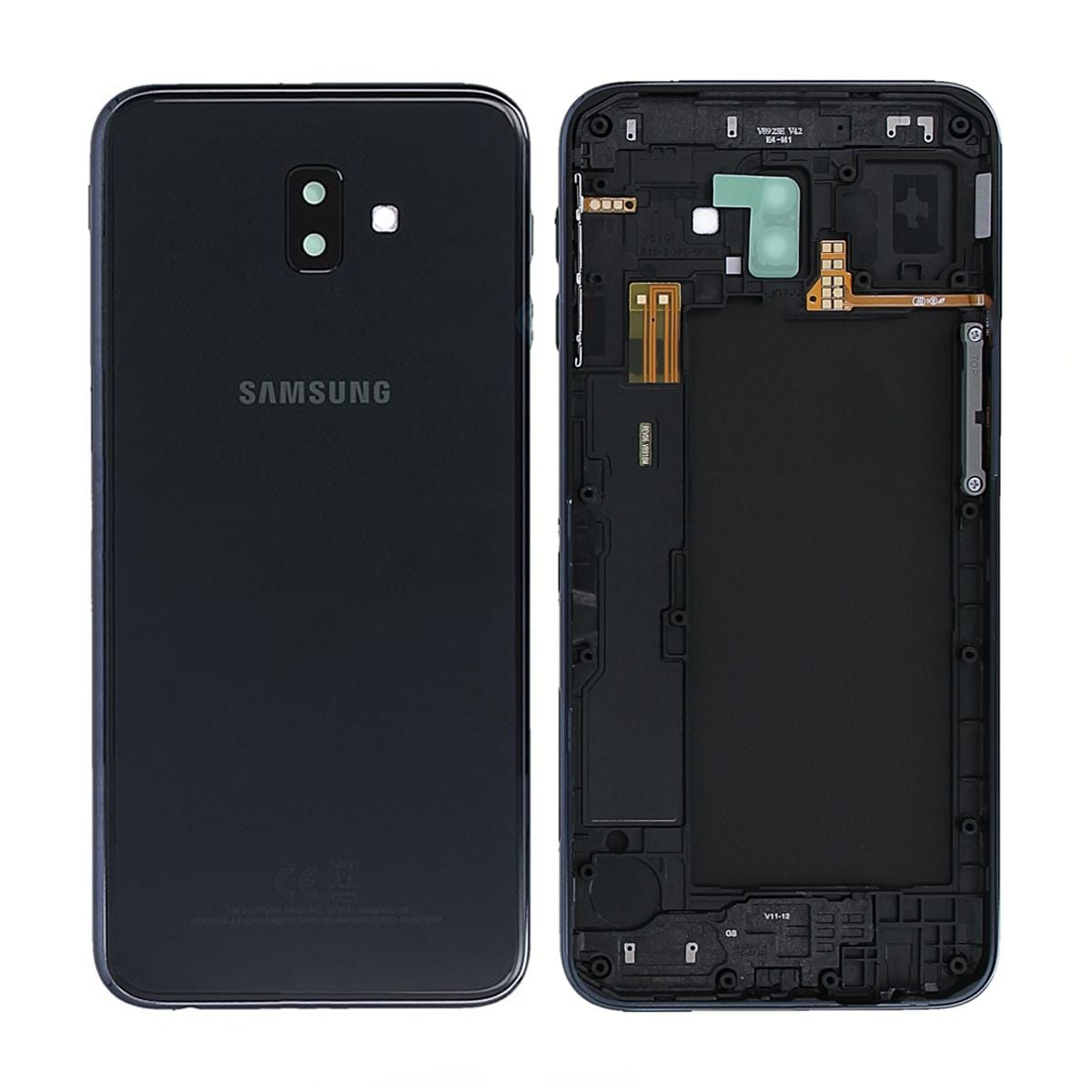 Samsung Galaxy J6 Plus (SM-J610FN) Baksida Original - Svart image 1
