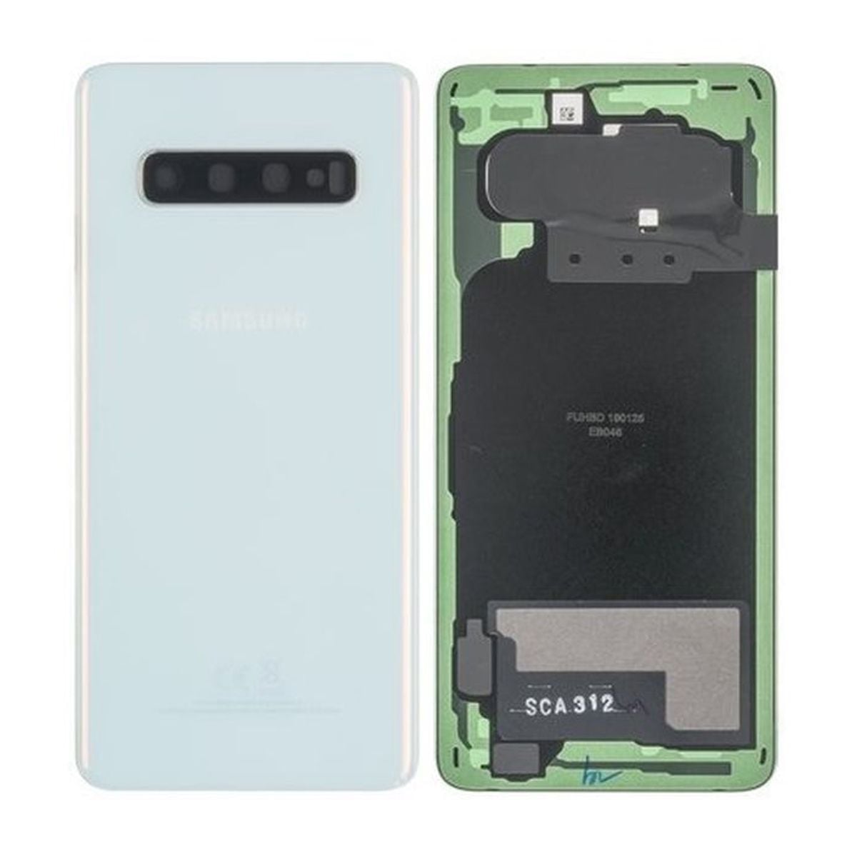 Samsung Galaxy S10 Baksida Original - Vit image 1