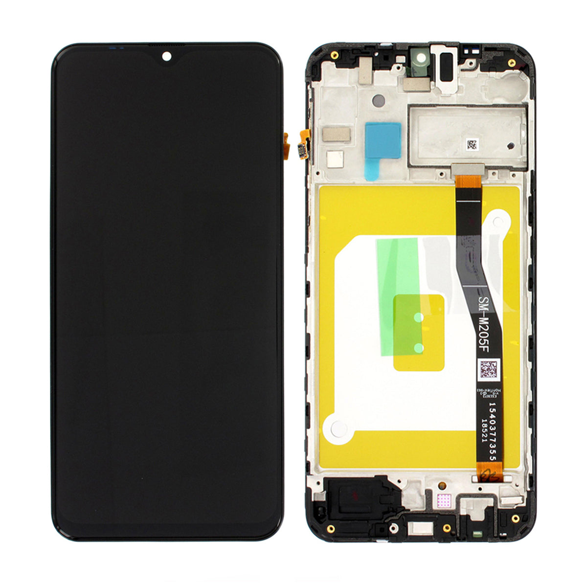 Samsung Galaxy M20 (SM-M205F) Skärm med LCD Display Original - Svart image 1