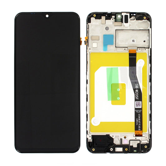 Samsung Galaxy M20 (SM-M205F) Skärm med LCD Display Original - Svart image 1