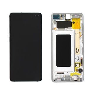 Samsung Galaxy S10 Plus Skärm med LCD Display Original - Vit image 1