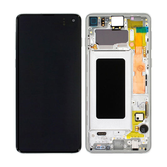 Samsung Galaxy S10 Skärm med LCD Display Original - Vit image 1