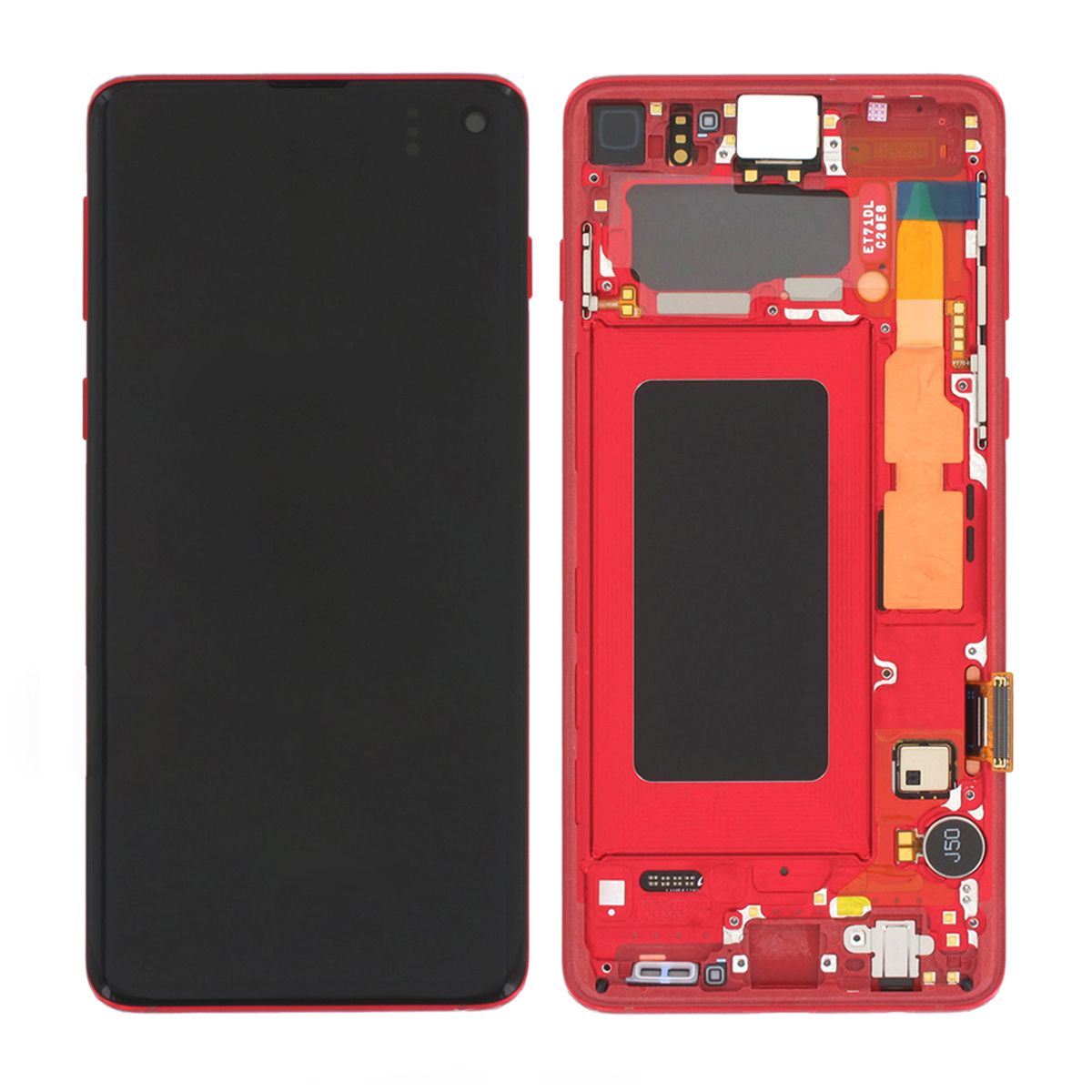 Samsung Galaxy S10 (SM-G973F) Skärm med LCD Display Original - Röd image 1