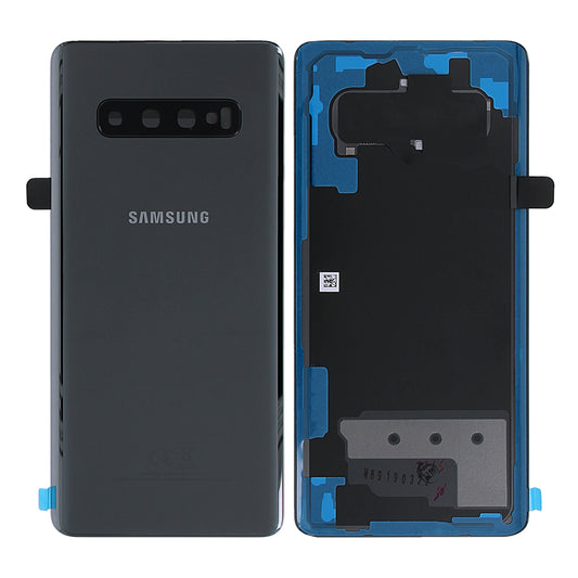Samsung Galaxy S10 Plus (SM-G975F) Baksida Original - Keramik Svart image 1