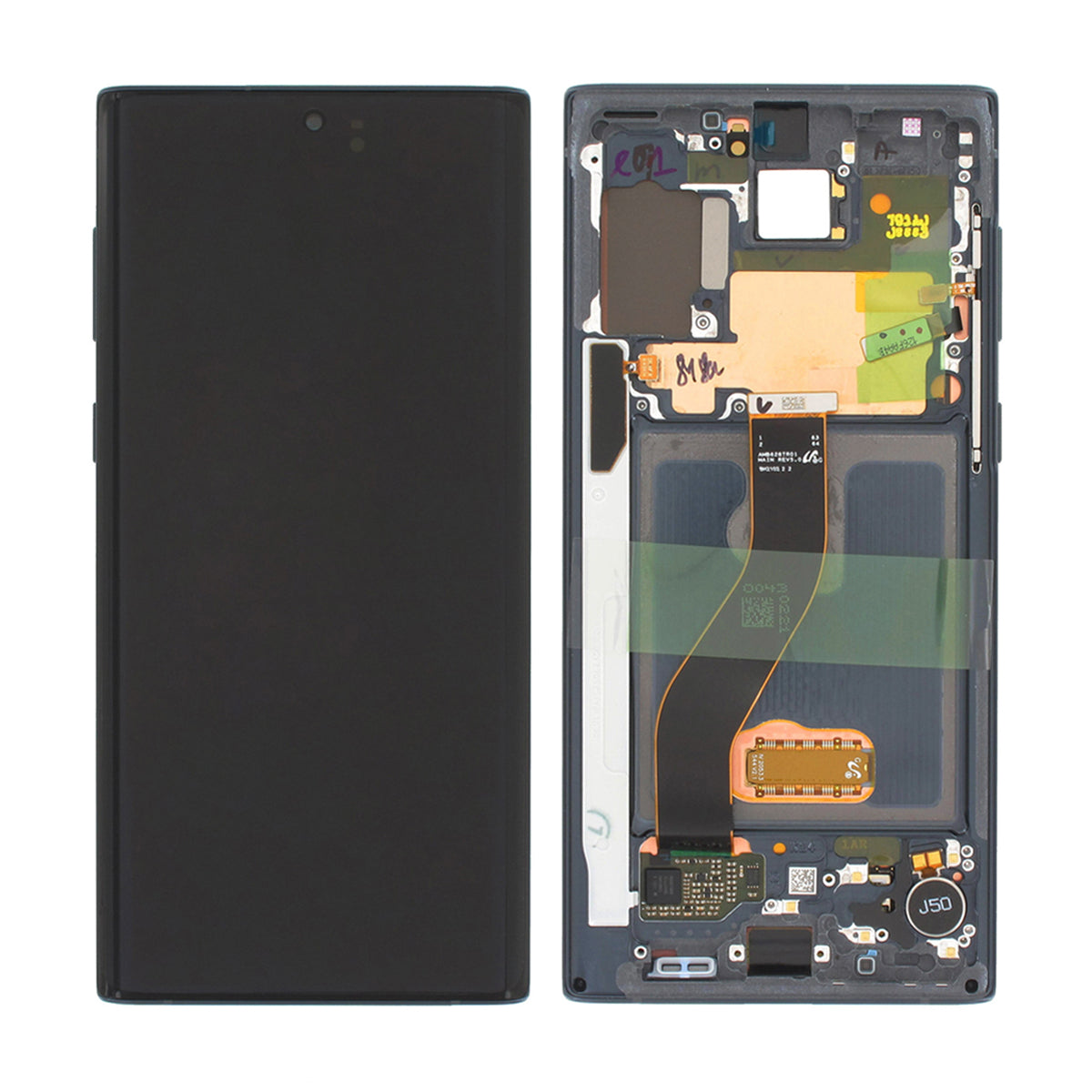 Samsung Galaxy Note 10 (SM-N970F) Skärm med LCD Skärm - Svart image 1