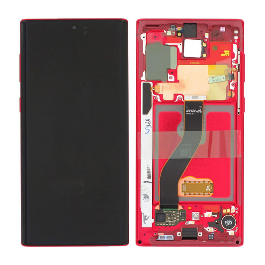 Samsung Galaxy Note 10 Skärm med LCD Display - Röd image 1