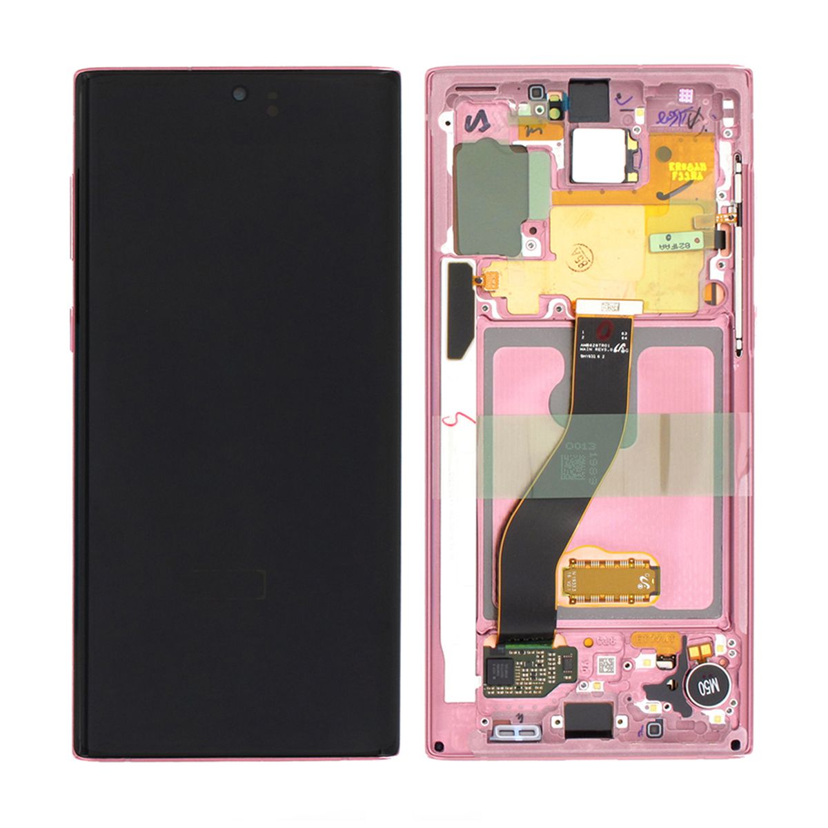 Samsung Galaxy Note 10 (SM-N970F) Skärm med LCD Skärm Original - Rosa image 1