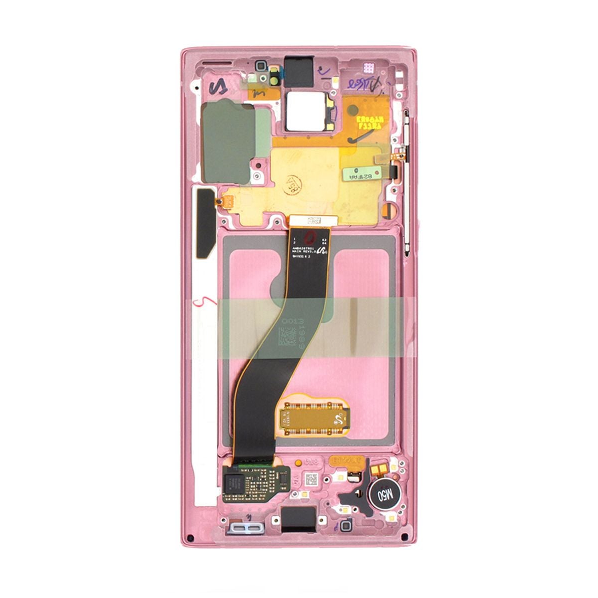 Samsung Galaxy Note 10 (SM-N970F) Skärm med LCD Skärm Original - Rosa image 3