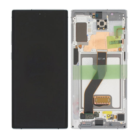 Samsung Galaxy Note 10 Plus Skärm med LCD Display Original - Vit image 1