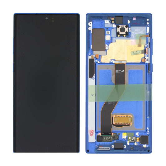 Samsung Galaxy Note 10 Plus 5G (SM-N975F) Skärm med LCD Display Original - Blå image 1