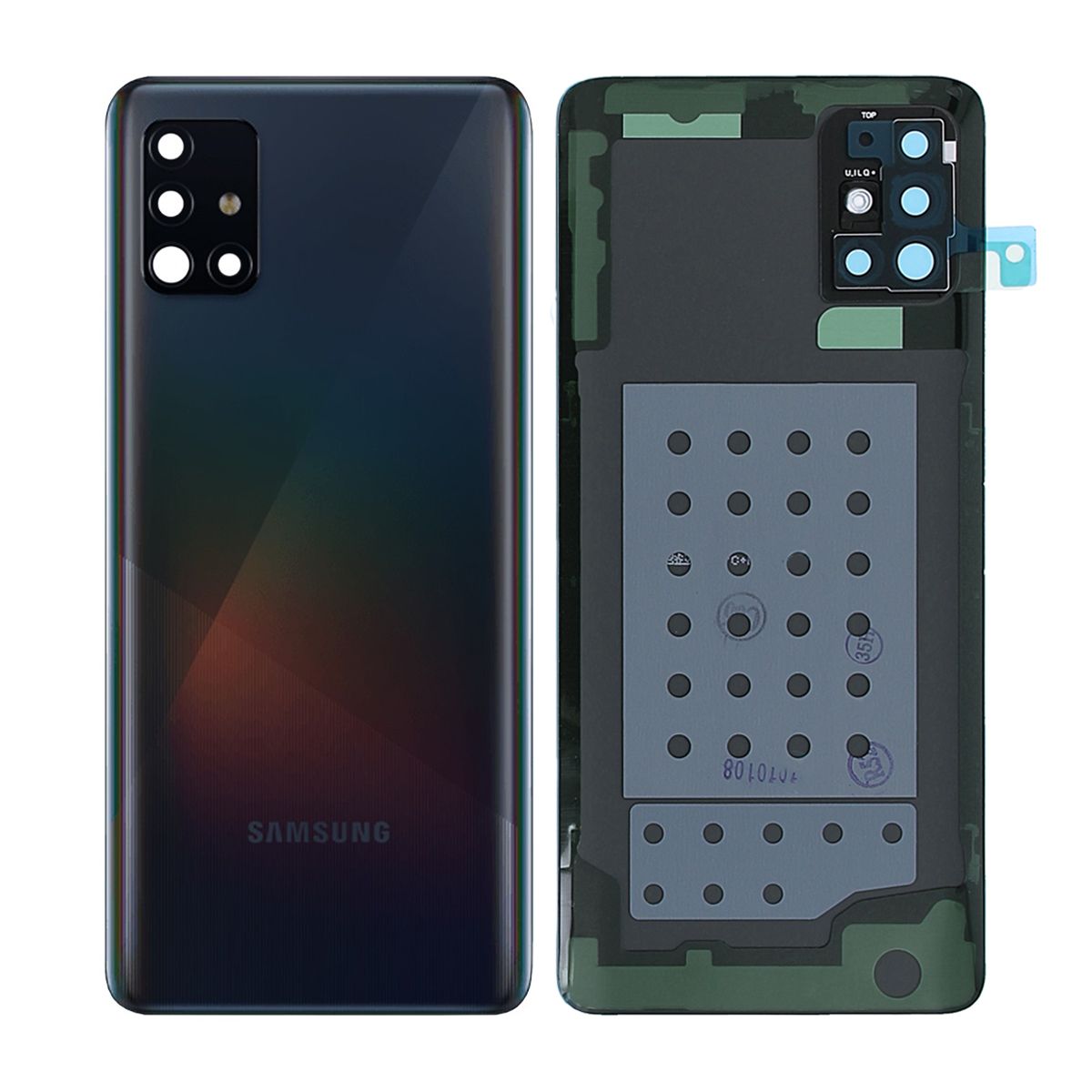 Samsung Galaxy A51 (SM-A515F) Baksida Original - Svart image 1