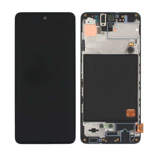 Samsung Galaxy A51 (SM-A515F) LCD Skärm med Display Original - Svart image 1