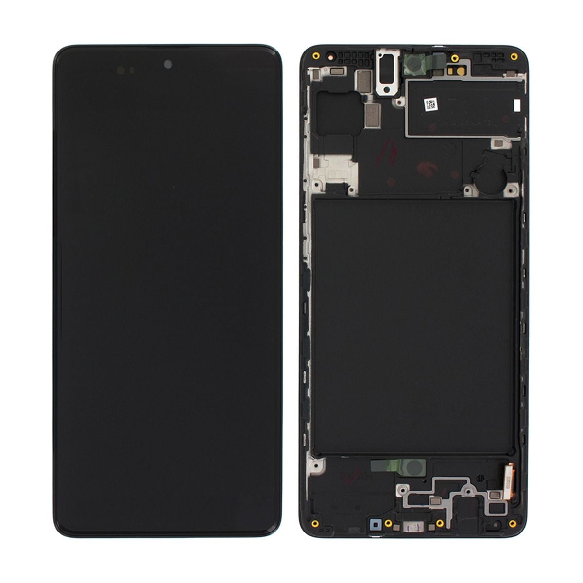 Samsung Galaxy A71 (SM-A715F) LCD Skärm med Display Original - Svart image 1