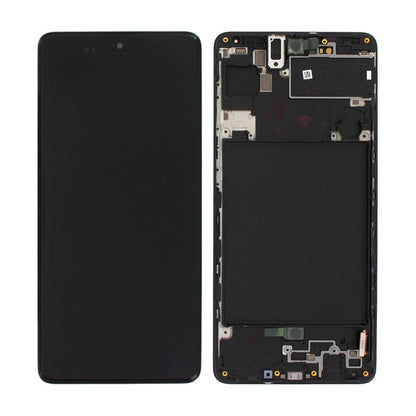 Samsung Galaxy A71 (SM-A715F) LCD Skärm med Display Original - Svart image 1