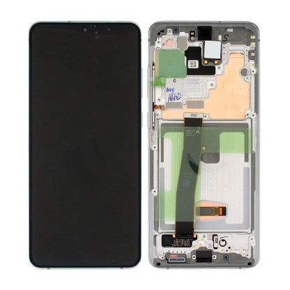 Samsung Galaxy S20 Ultra Skärm med LCD Display Original + Framkamera Original - Vit image 1