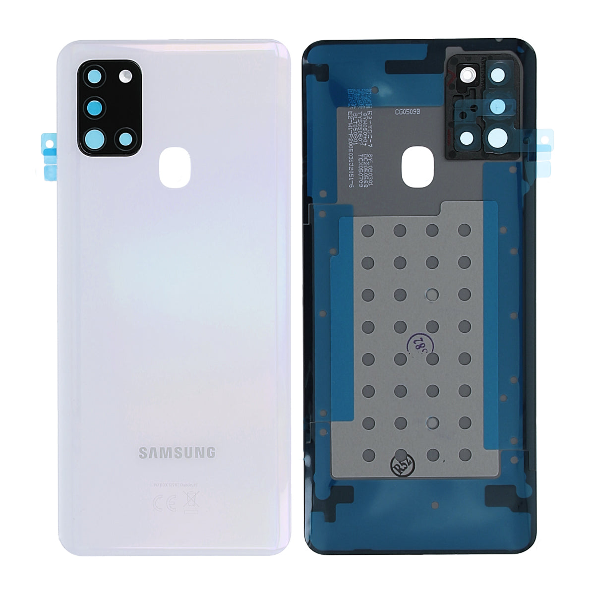 Samsung Galaxy A21s (SM-A217F) Baksida Original - Vit image 1