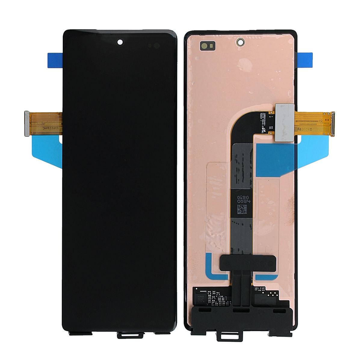 Samsung Z Fold 2 5G Utsida LCD Skärm Original - Svart image 1