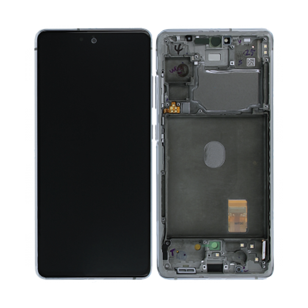 Samsung Galaxy S20 FE (SM-G780F) Skärm med LCD Display Original - Vit image 1