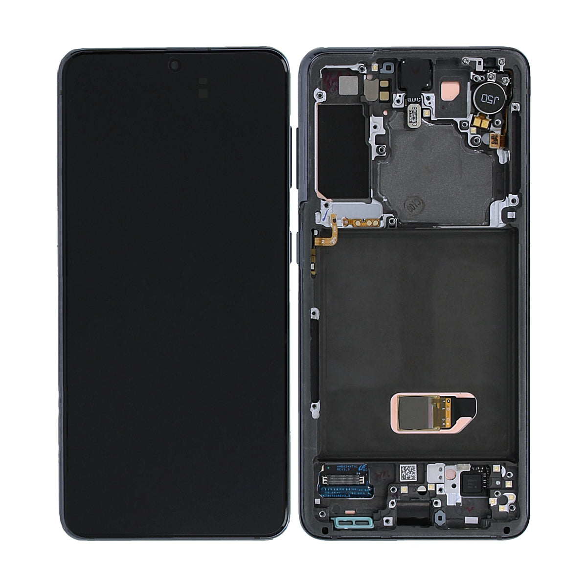 Samsung Galaxy S21 5G Skärm med LCD Display & Kamera Original - Grå image 1