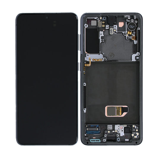 Samsung Galaxy S21 5G Skärm med LCD Display & Kamera Original - Grå image 1