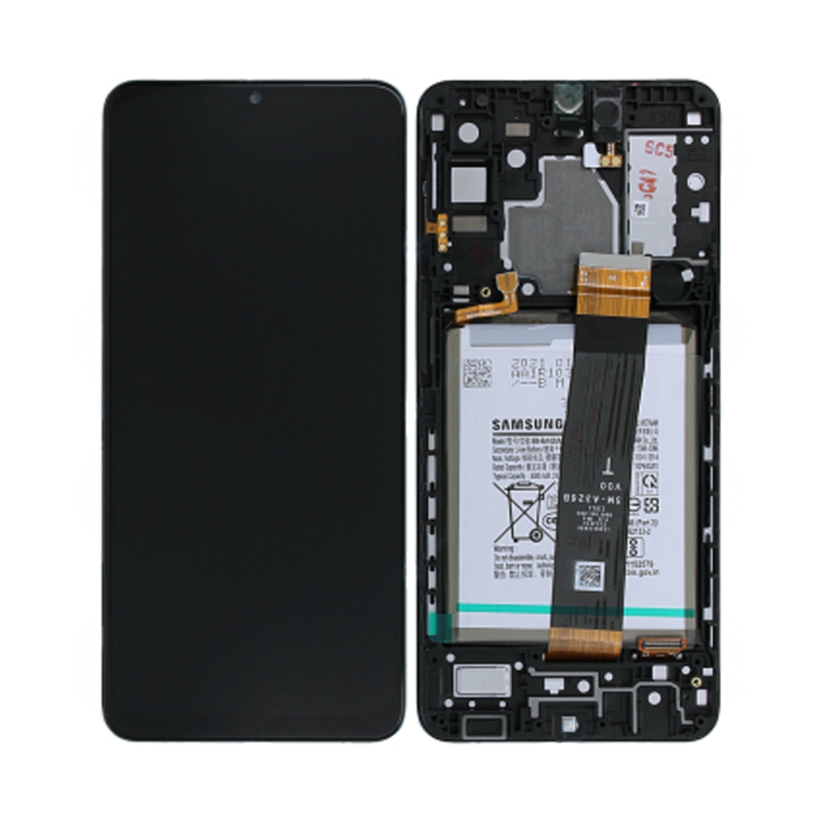 Samsung Galaxy A32 5G (SM-A326B) LCD Display + Battery Original - Black image 1
