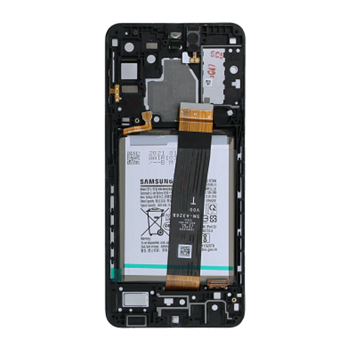 Samsung Galaxy A32 5G (SM-A326B) LCD Display + Battery Original - Black image 6
