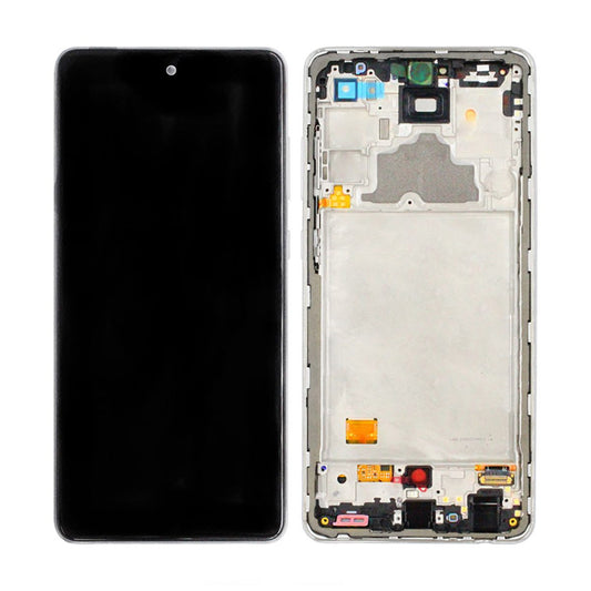 Samsung Galaxy A72 4G Skärm med LCD Display Original - Vit image 1