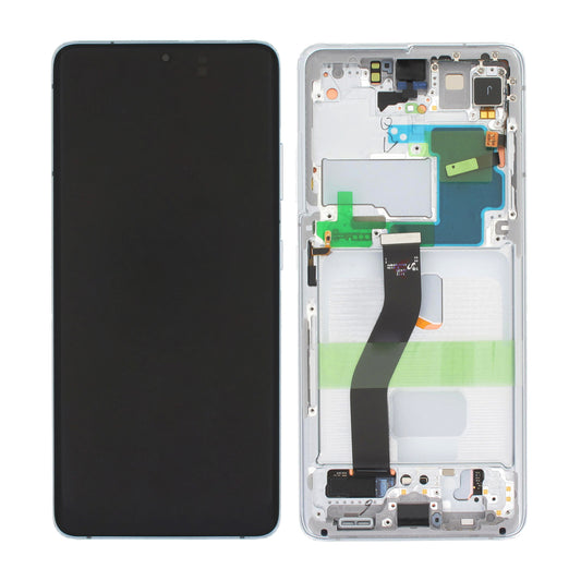 Samsung Galaxy S21 Ultra 5G (SM-G998) Skärm med LCD Display Original - Silver image 1