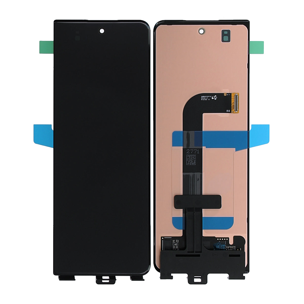 Samsung Z Fold 3 5G Utsida LCD Skärm Original - Svart image 1