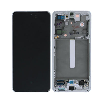 Samsung Galaxy S21 FE Skärm med LCD Display Original - Vit image 1