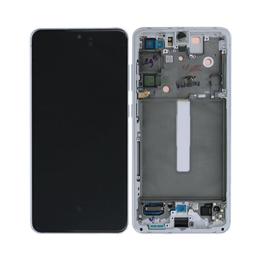 Samsung Galaxy S21 FE Skärm med LCD Display Original - Vit image 1