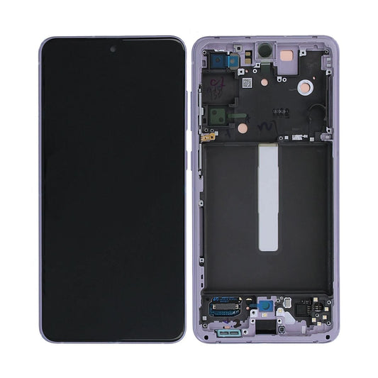 Samsung Galaxy S21 FE 5G Skärm med LCD Display Original - Lavendel image 1