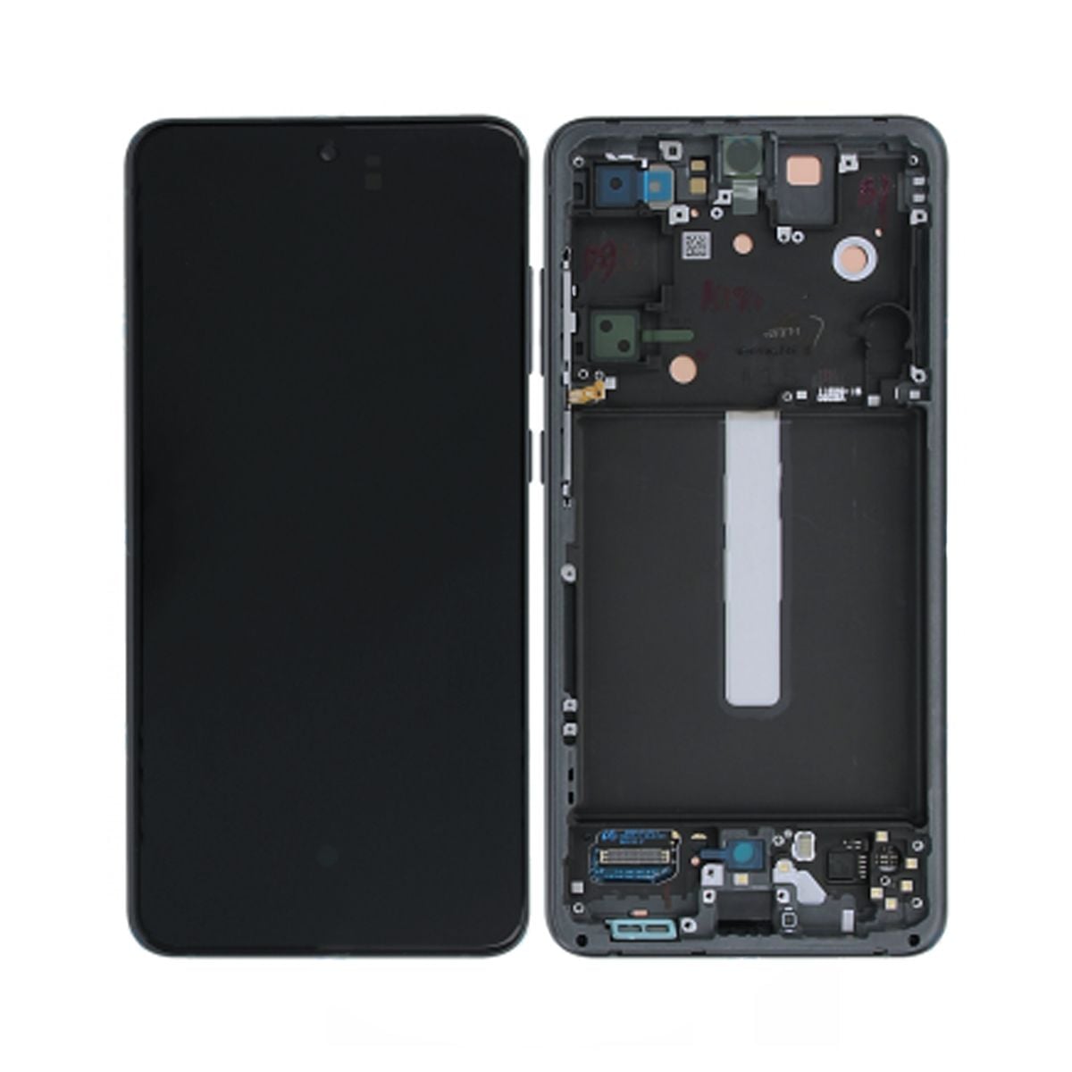 Samsung Galaxy S21 FE Skärm med LCD Display Original - Grafit/Svart image 1