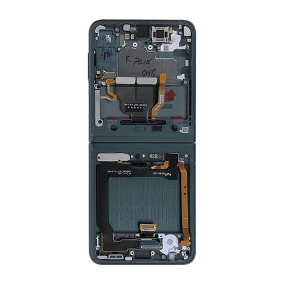 Samsung Galaxy Z Flip 3 5G 2021 (F711) Skärm med LCD Display Original - Grön image 3