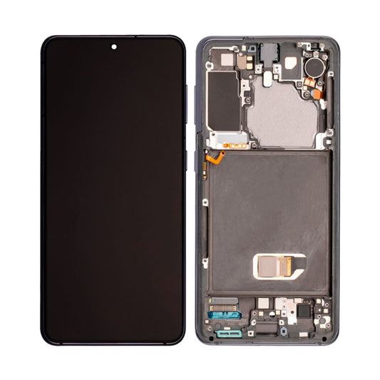 Samsung Galaxy S21 5G Skärm med LCD Display Original - Grå image 1