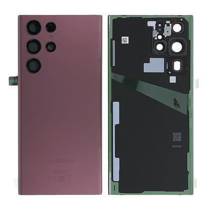 Samsung Galaxy S22 Ultra (SM-S908B) Baksida Original - Burgundy image 1