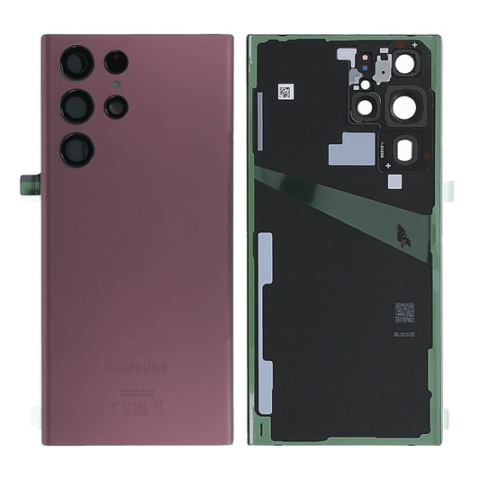 Samsung Galaxy S22 Ultra (SM-S908B) Baksida Original - Burgundy image 1