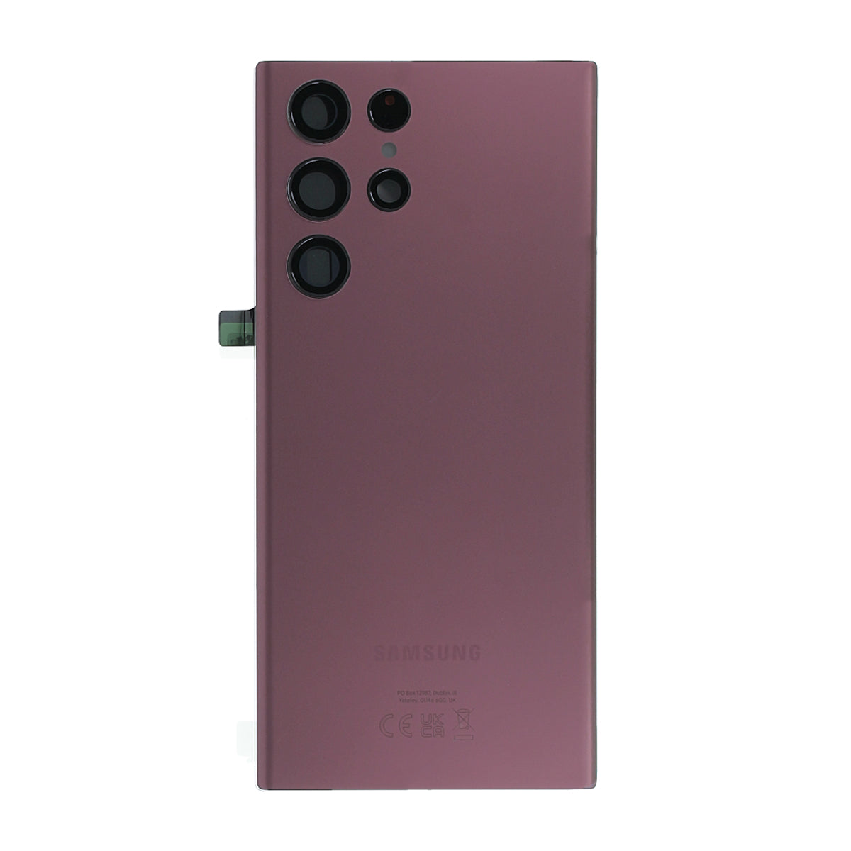 Samsung Galaxy S22 Ultra (SM-S908B) Baksida Original - Burgundy image 2