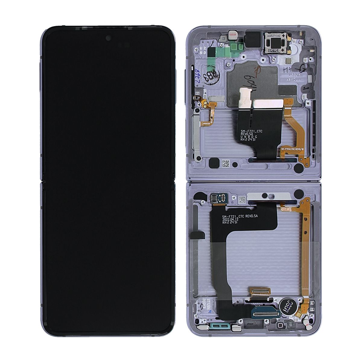 Samsung Galaxy Z Flip4 (SM-F721B) Skärm med LCD Display - Lila image 1