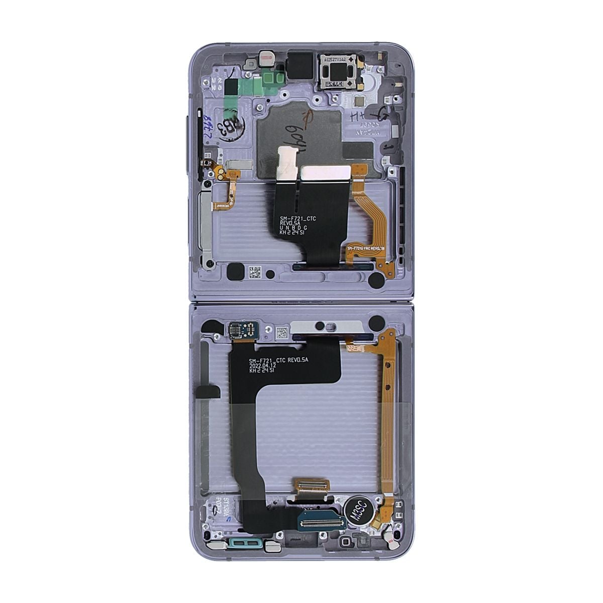 Samsung Galaxy Z Flip4 (SM-F721B) Skärm med LCD Display - Lila image 3