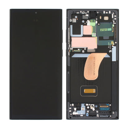 Samsung Galaxy S23 Ultra Skärm med LCD Original - Grafit/Röd/Grå image 1