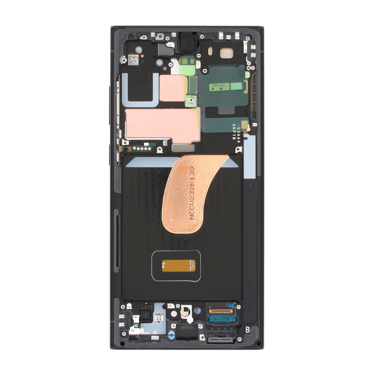 Samsung Galaxy S23 Ultra Skärm med LCD Original - Grafit/Röd/Grå image 3