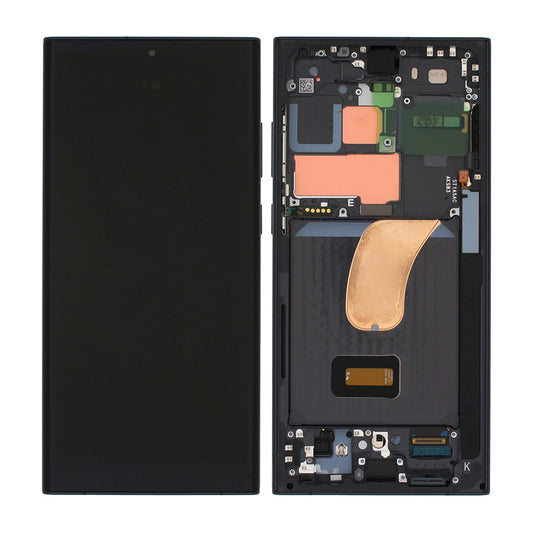 Samsung Galaxy S23 Ultra Skärm med LCD Display Original - Svart image 1