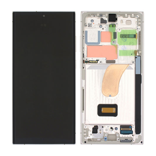 Samsung Galaxy S23 Ultra Skärm med LCD Display Original - Kräm image 1