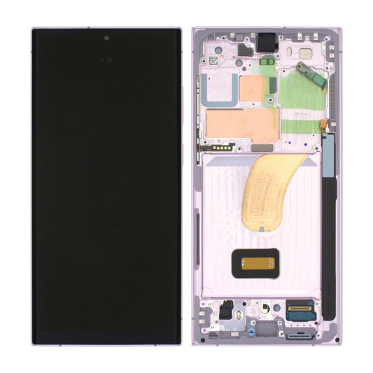 Samsung Galaxy S23 Ultra Skärm med LCD Display Original - Lavendel image 1