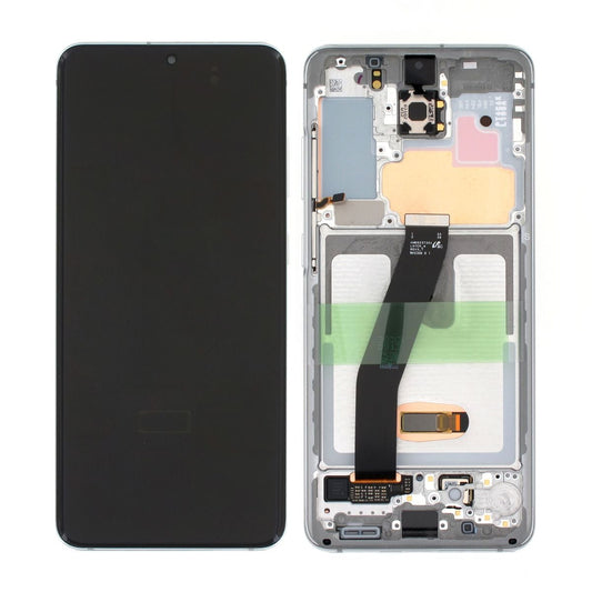 Samsung Galaxy S20 4G/5G (G980/G981) Skärm med LCD Display Original - Vit image 1