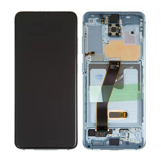 Samsung Galaxy S20 4G/5G (G980/G981) Skärm med LCD Display Original - Blå image 1