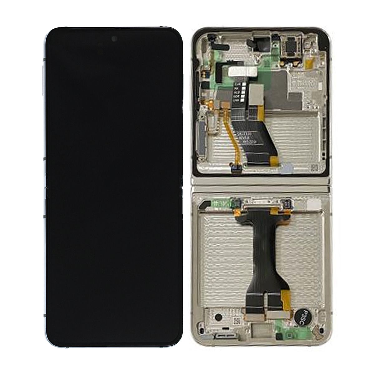 Samsung Galaxy Z Flip 5 Skärm med LCD Display Original - Vit image 1