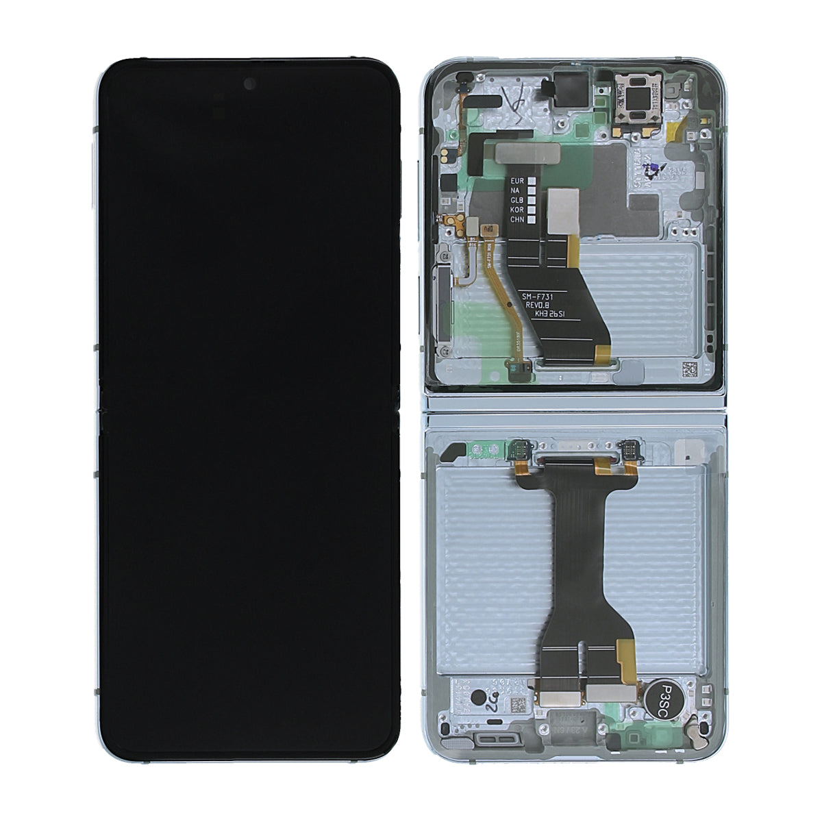 Samsung Galaxy Z Flip 5 Skärm med LCD Display Original - Grön image 1