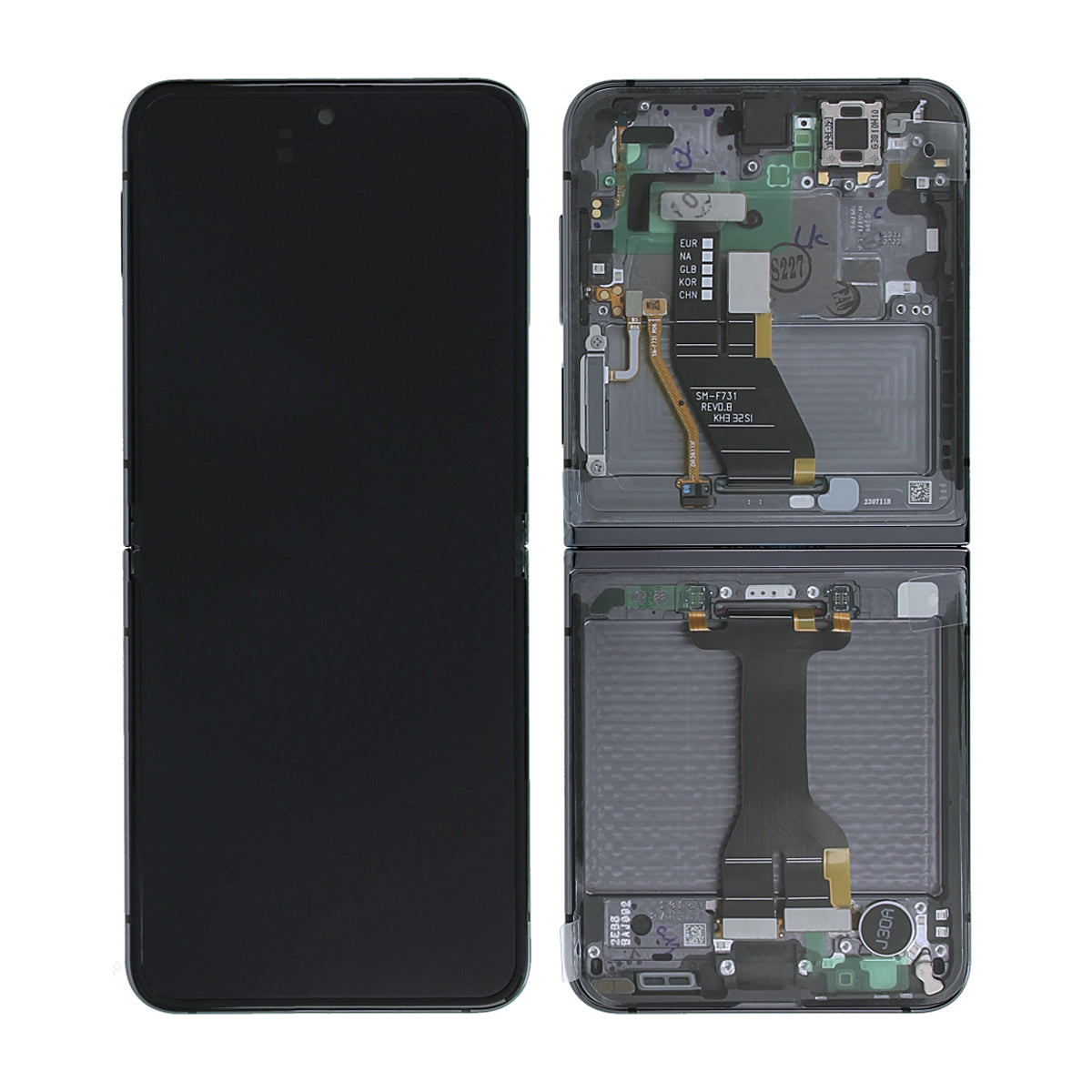 Samsung Galaxy Z Flip 5 Skärm med LCD Display Original - Grafit image 1